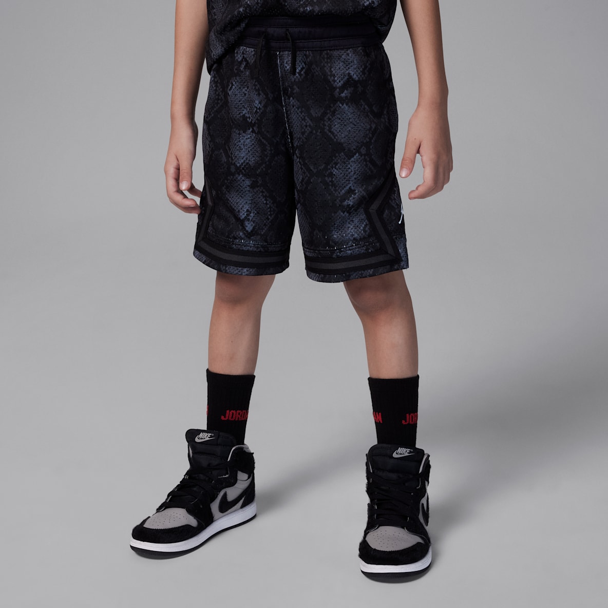 Jordan Dri-FIT Jordan Dri-FIT Shorts deportivos Diamond estampados MJ para preescolar