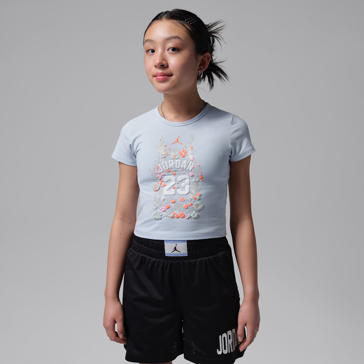 Jordan Big Kid's Floral Jersey T-Shirt