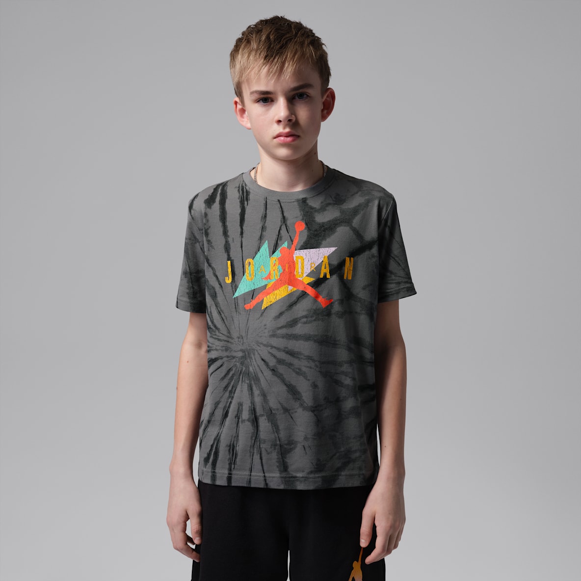 Jordan Big Kids' Geo Tie Dye T-Shirt