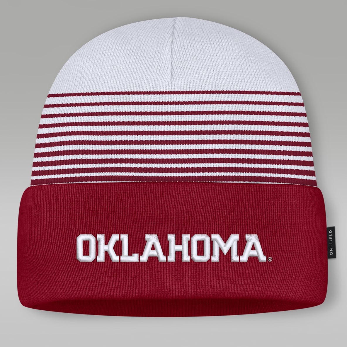 Oklahoma Sideline Utility Gorro con dobladillo universitario marca Jordan para hombre