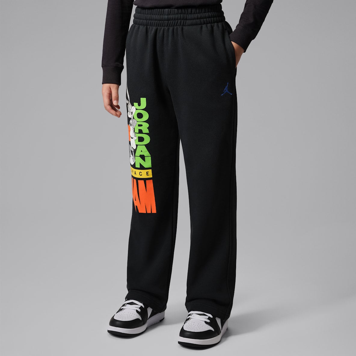 Jordan Pantalones de tejido Fleece de Space Jam 30 Bugs para niños talla grande