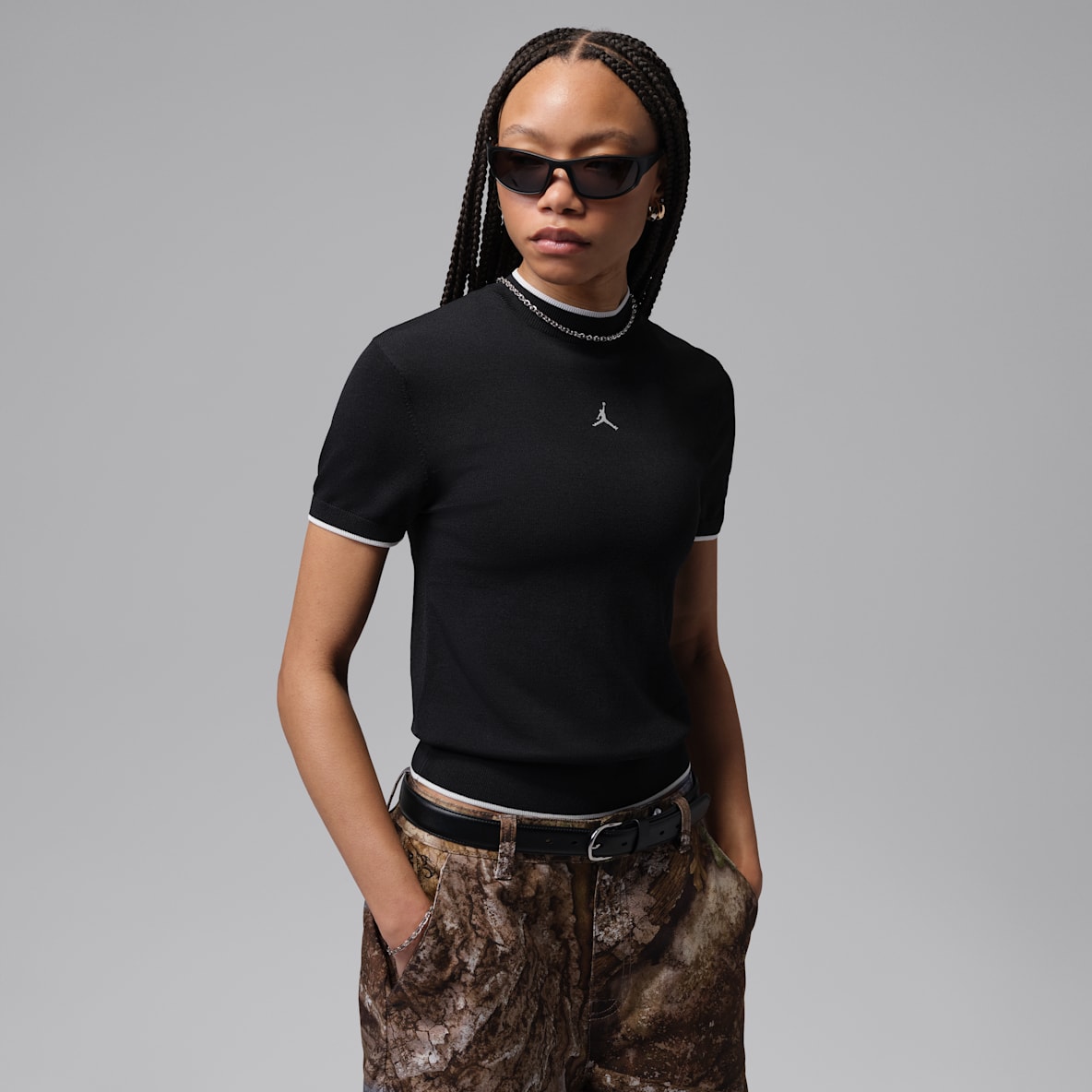 Jordan Sport Women's Mock-Neck Short-Sleeve Golf Top