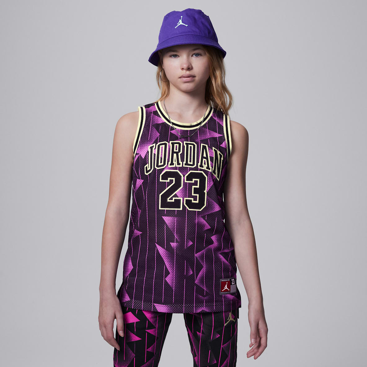 Jordan 23 Striped Jersey Big Kids Top