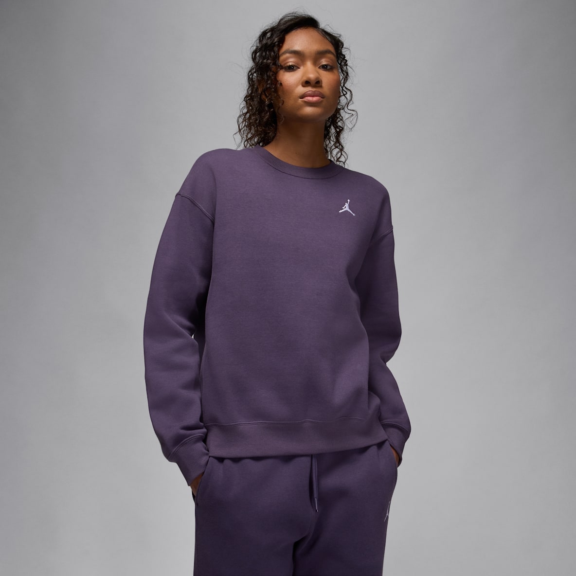 Jordan Brooklyn Fleece Jordan Brooklyn Fleece Sweatshirt med rund hals til dame