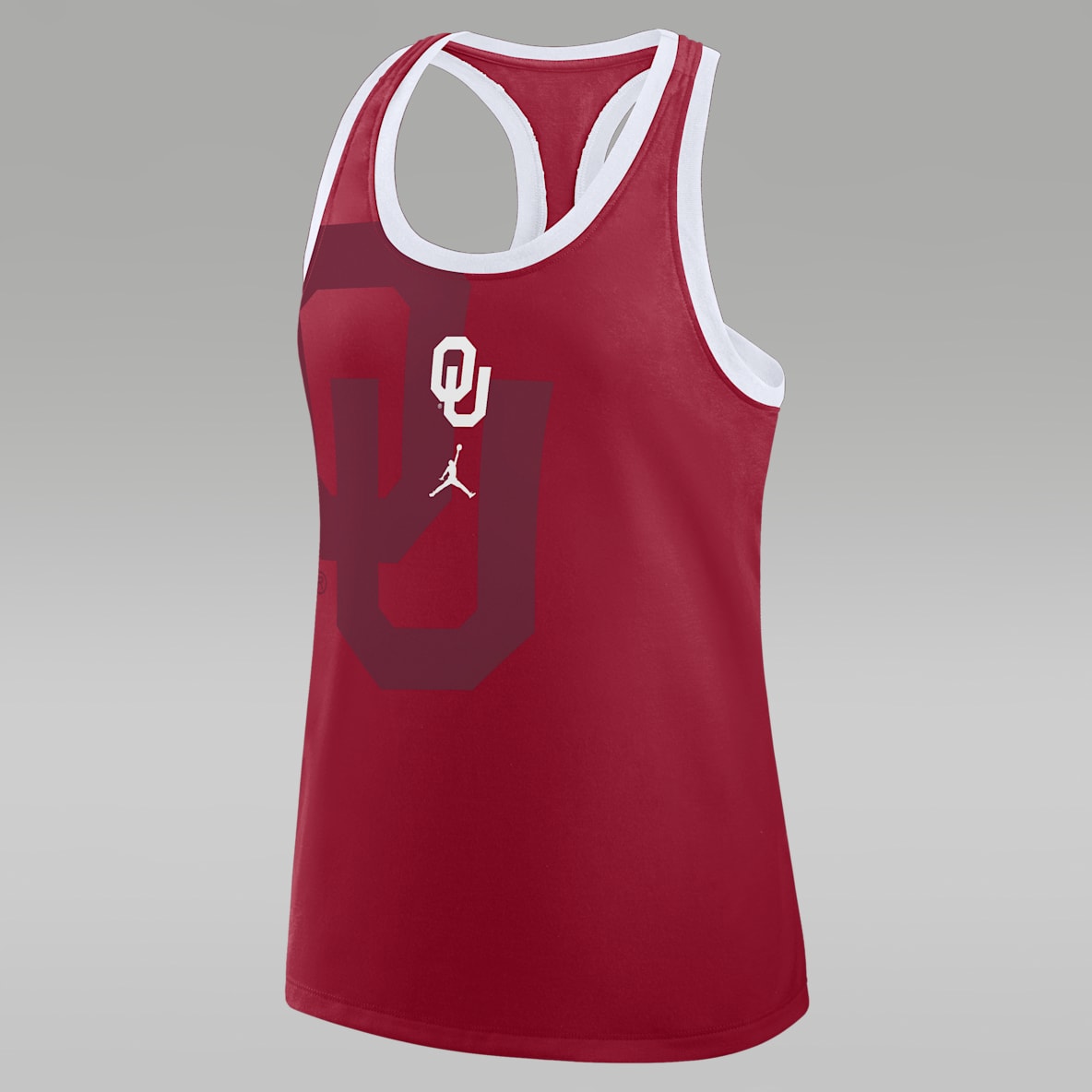 Oklahoma Primetime Shadow Oklahoma Primetime Shadow Camiseta de tirantes universitaria marca Jordan con espalda deportiva para mujer