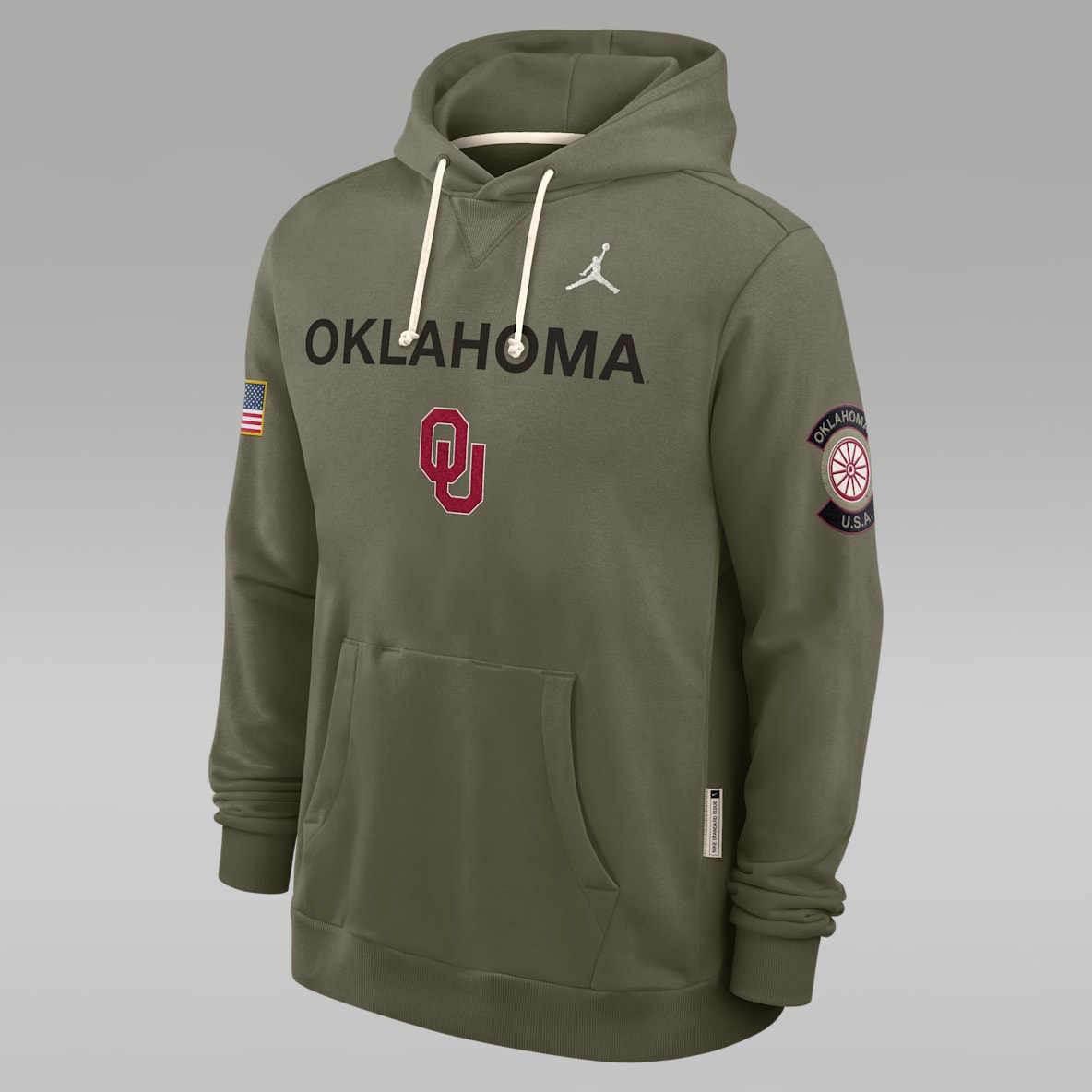 Oklahoma 2025 Military Appreciation Oklahoma 2025 Military Appreciation Men's Jordan Brand Dri-FIT College Pullover Hoodie