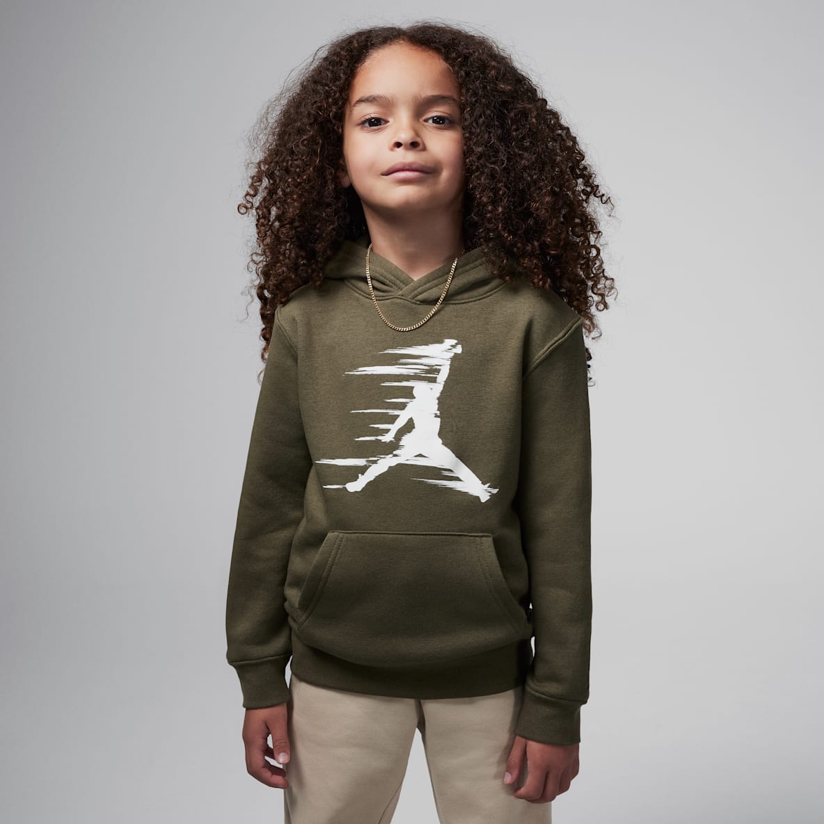 Jordan Flight MVP Jordan Flight MVP Sudadera con gorro sin cierre de tejido Fleece para niños talla grande