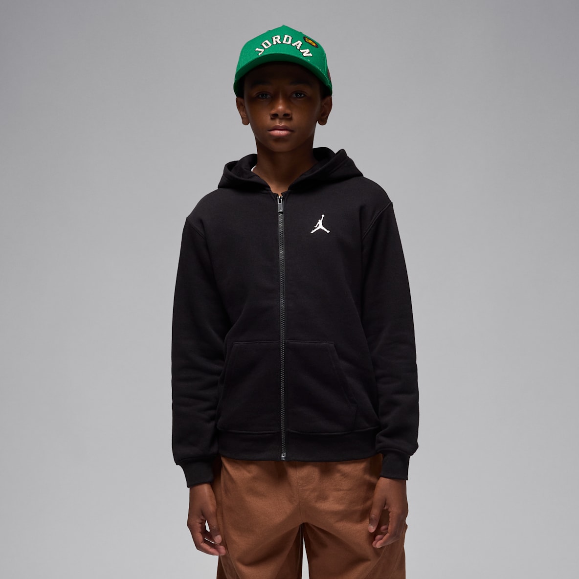 Jordan Brooklyn Fleece Jordan Brooklyn Fleece Huvtröja med hel dragkedja för ungdom