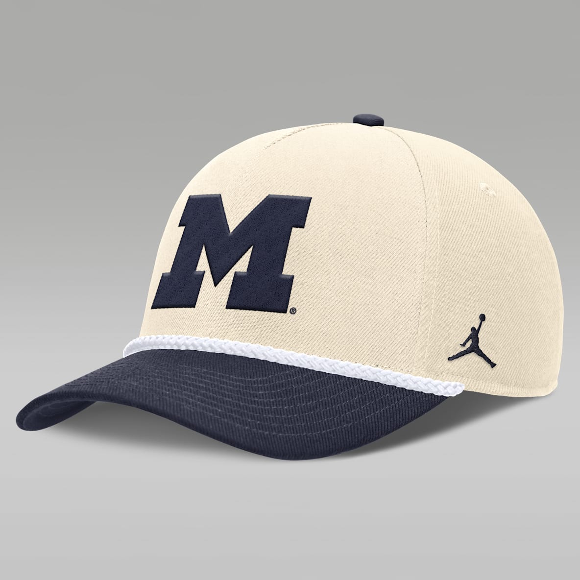 Michigan Primetime Rope 2-Tone Rise Men's Jordan Brand College Adjustable Hat