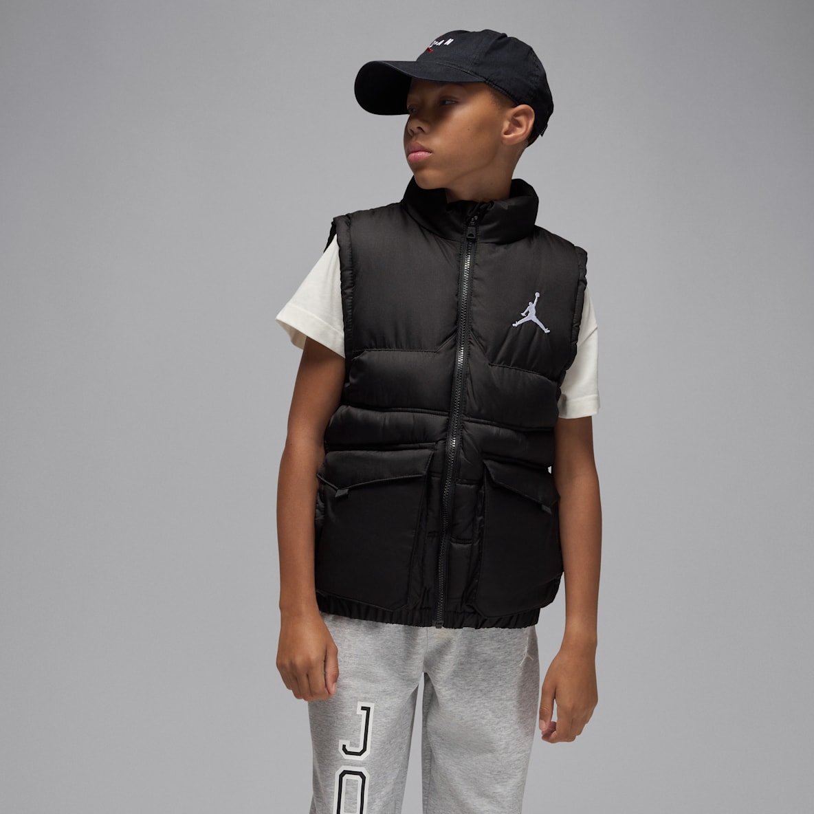 Jordan Jordan Chaleco acolchado relleno para niños talla grande