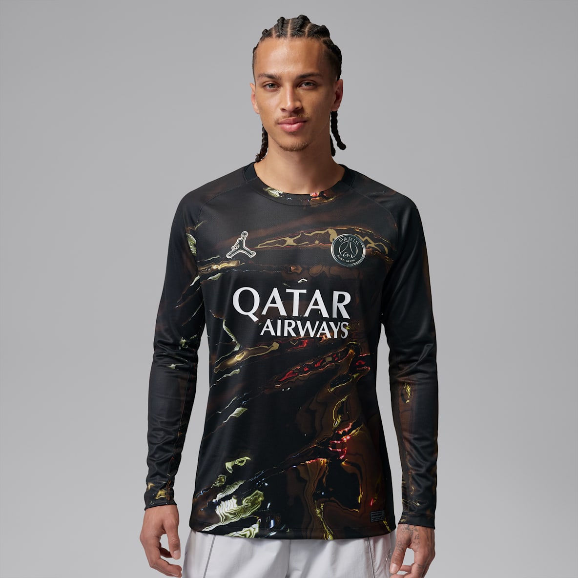 Paris Saint-Germain 2026 Stadium Night Edition Jordan Dri-FIT Replika-Fußball-Longsleeve (Herren)