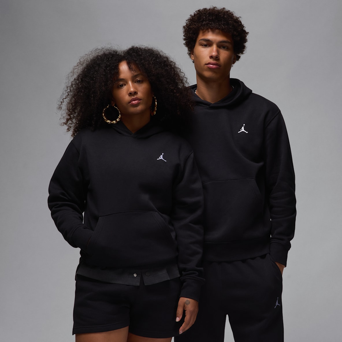 Jordan Brooklyn Fleece Jordan Brooklyn Fleece Kapucnis, belebújós férfipulóver