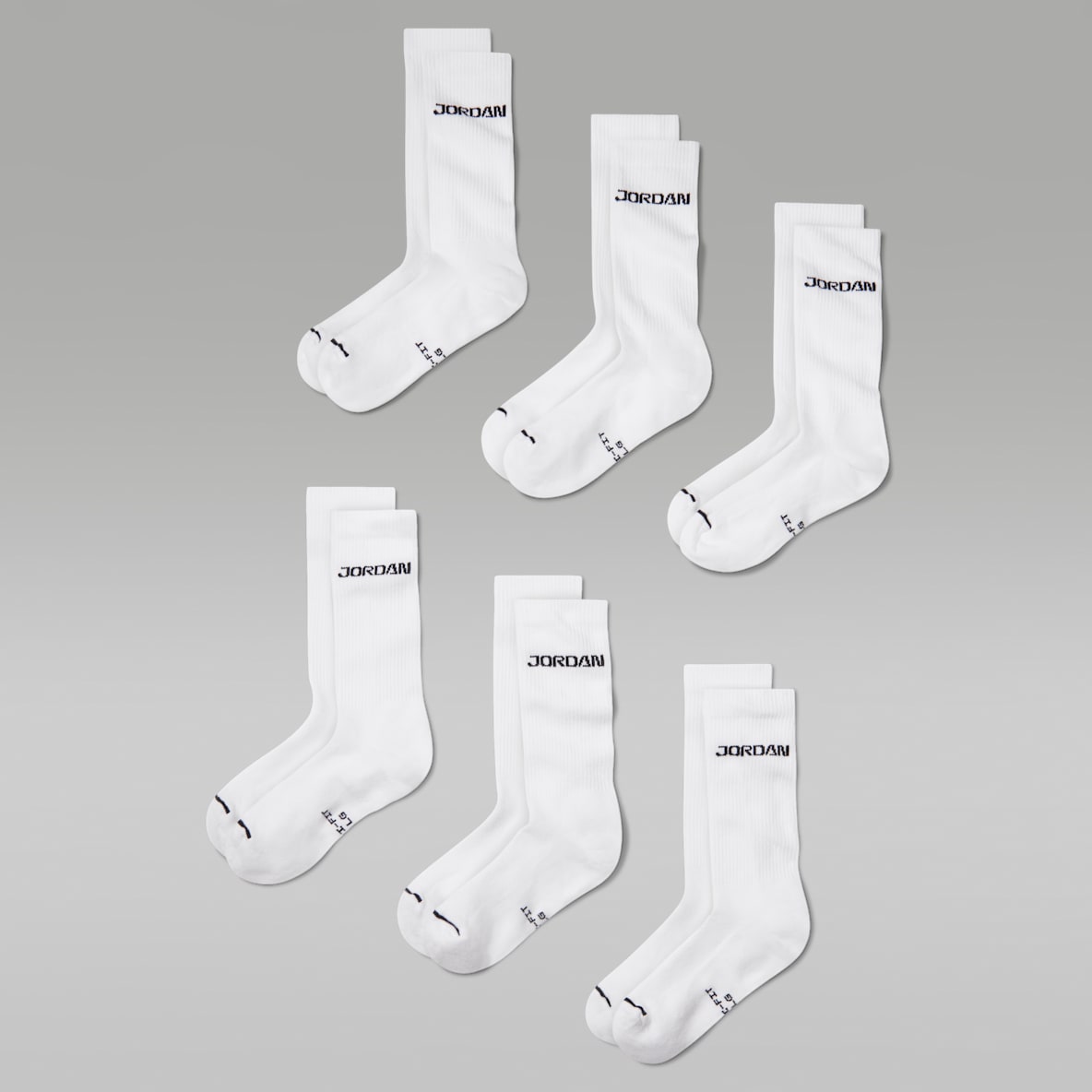 Jordan Everyday Elevated Crew Socks (6 Pairs)