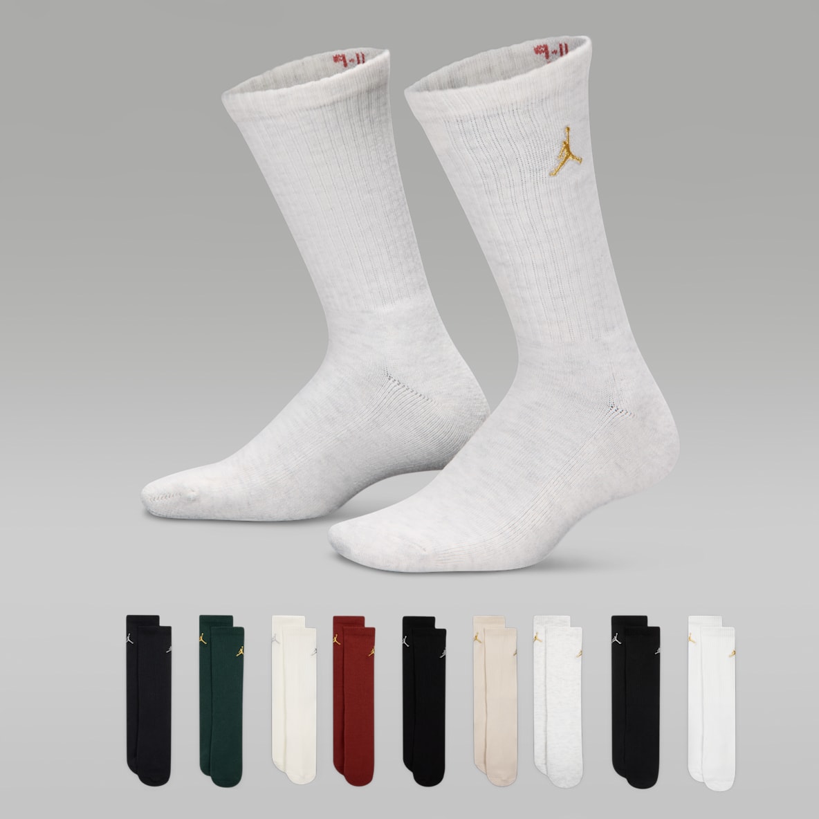 Jordan Big Kids' Holiday Crew Gift Box (9 Pairs)