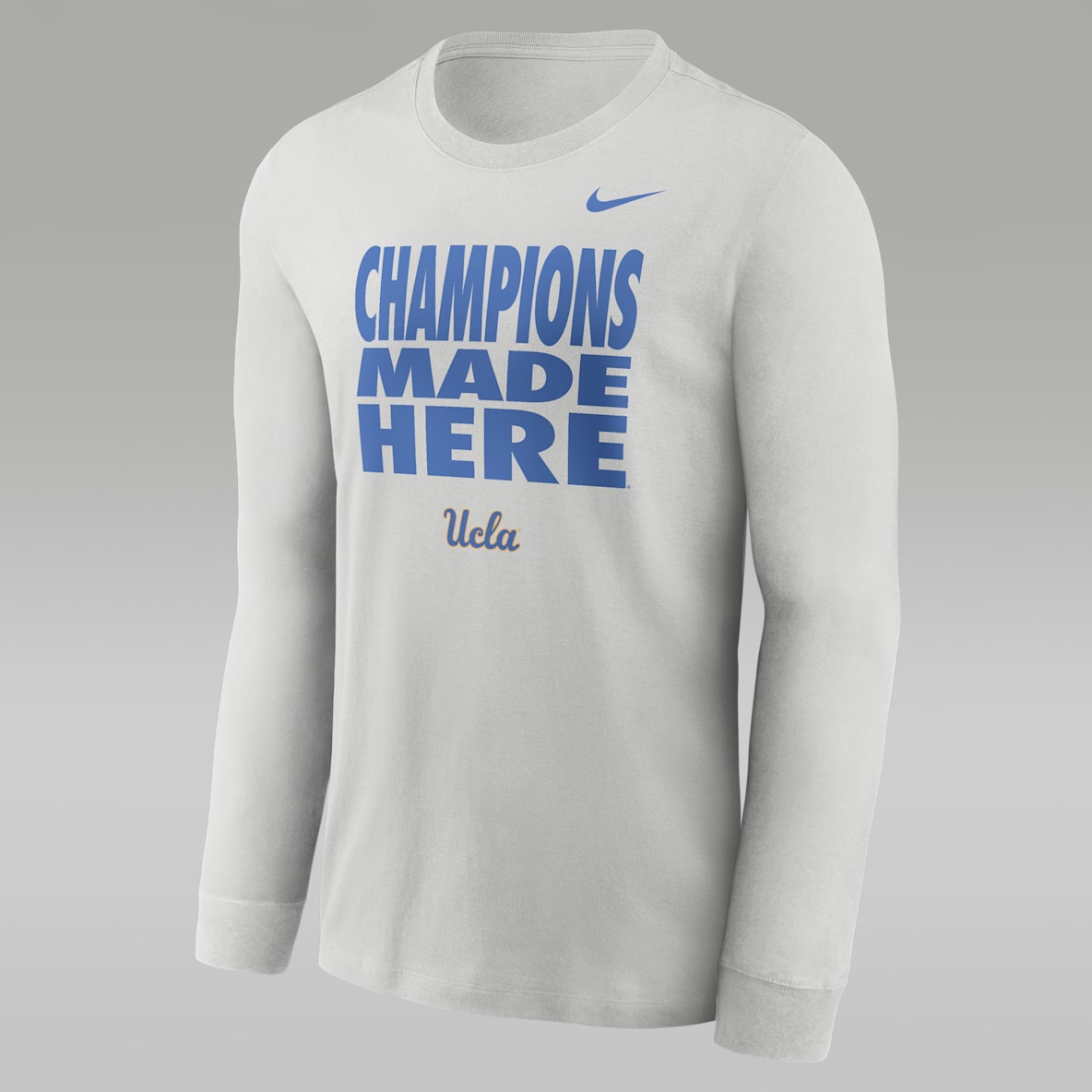 UCLA Sideline Slogan Men's Jordan Brand Dri-FIT College Long-Sleeve T-Shirt