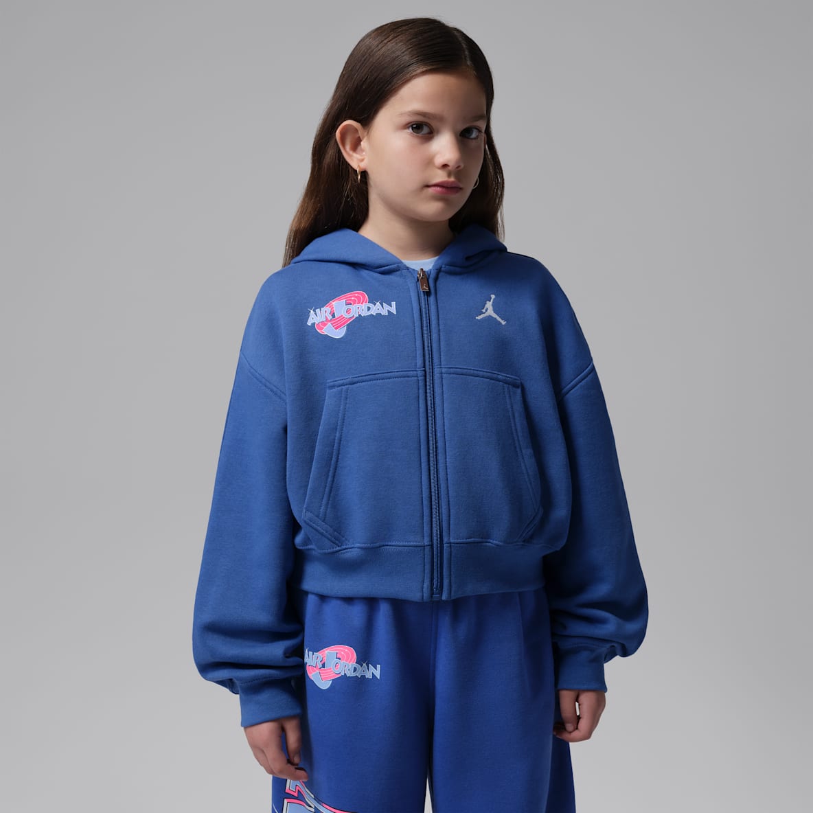 Jordan Huvtröja Space Jam 30 Lola Dunk med hel dragkedja för ungdom