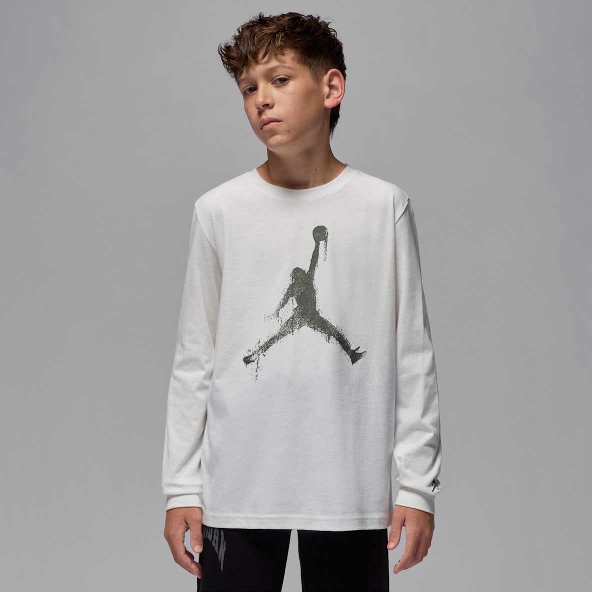 Jordan Jordan Playera de manga larga Jumpman Drip para niños talla grande
