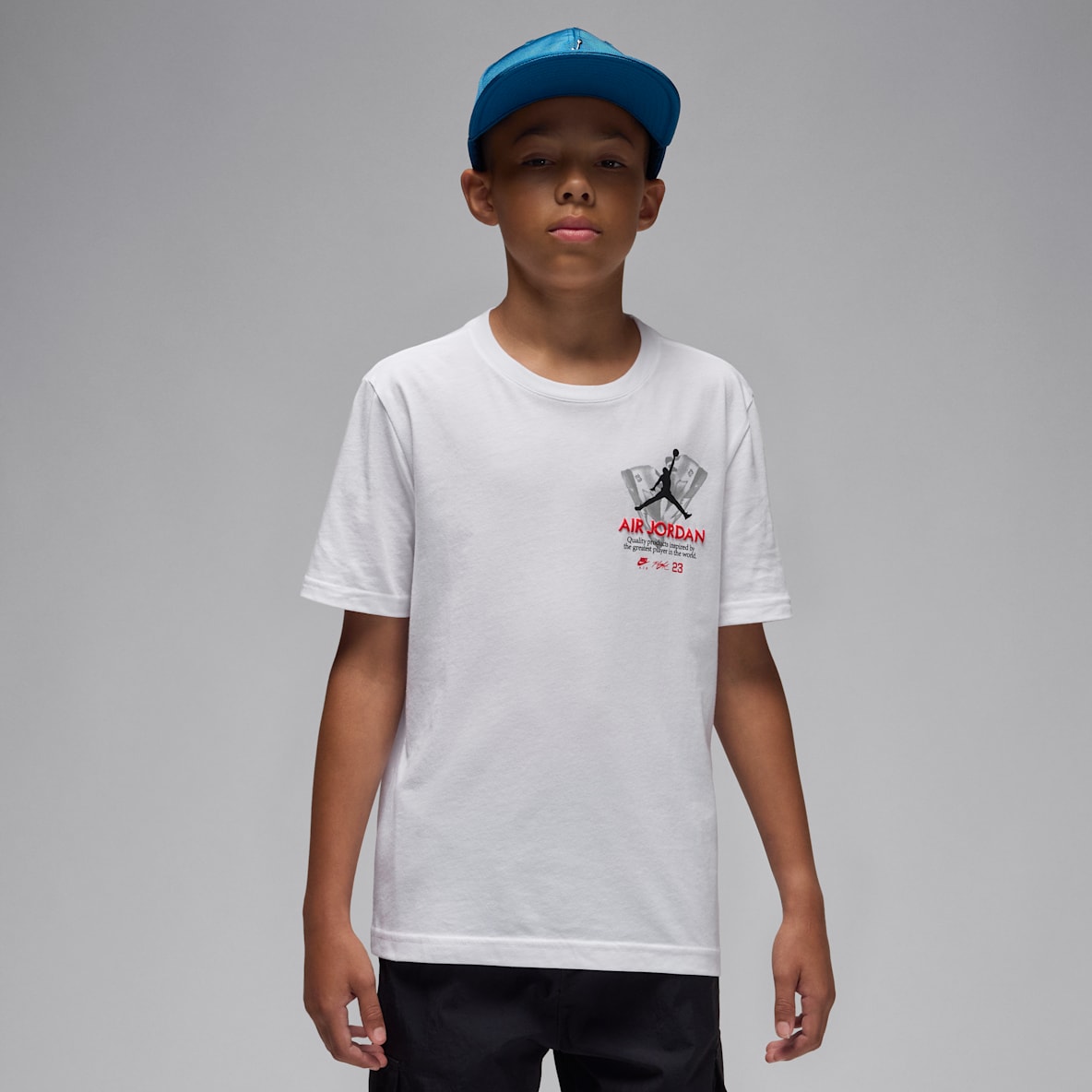 Jordan Jordan Big Kids' AJ5 Fire REd Tour T-Shirt