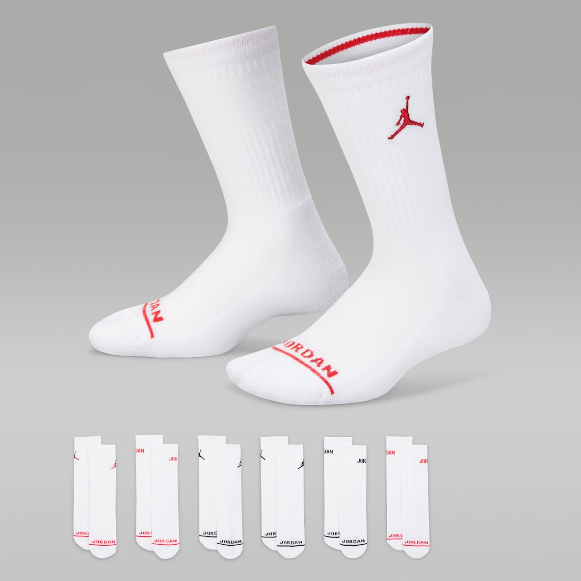 Jordan Legend Jordan Legend Kids' Crew Socks Box Set (6-Pairs)