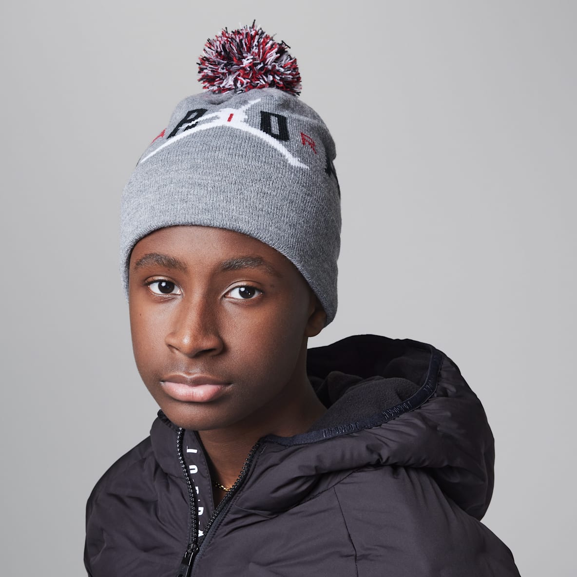 Jordan Pom Beanie Set Jordan Pom Beanie Set Big Kids 2-Piece Set