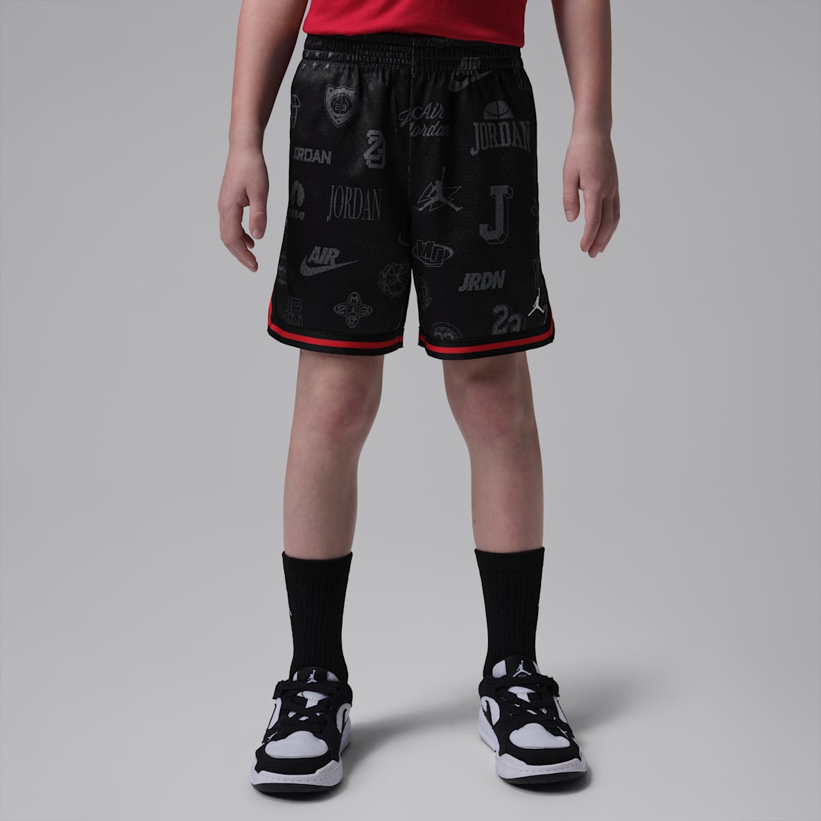 ジョーダン リトルキッズ プリント メッシュ テーピング ショートパンツ