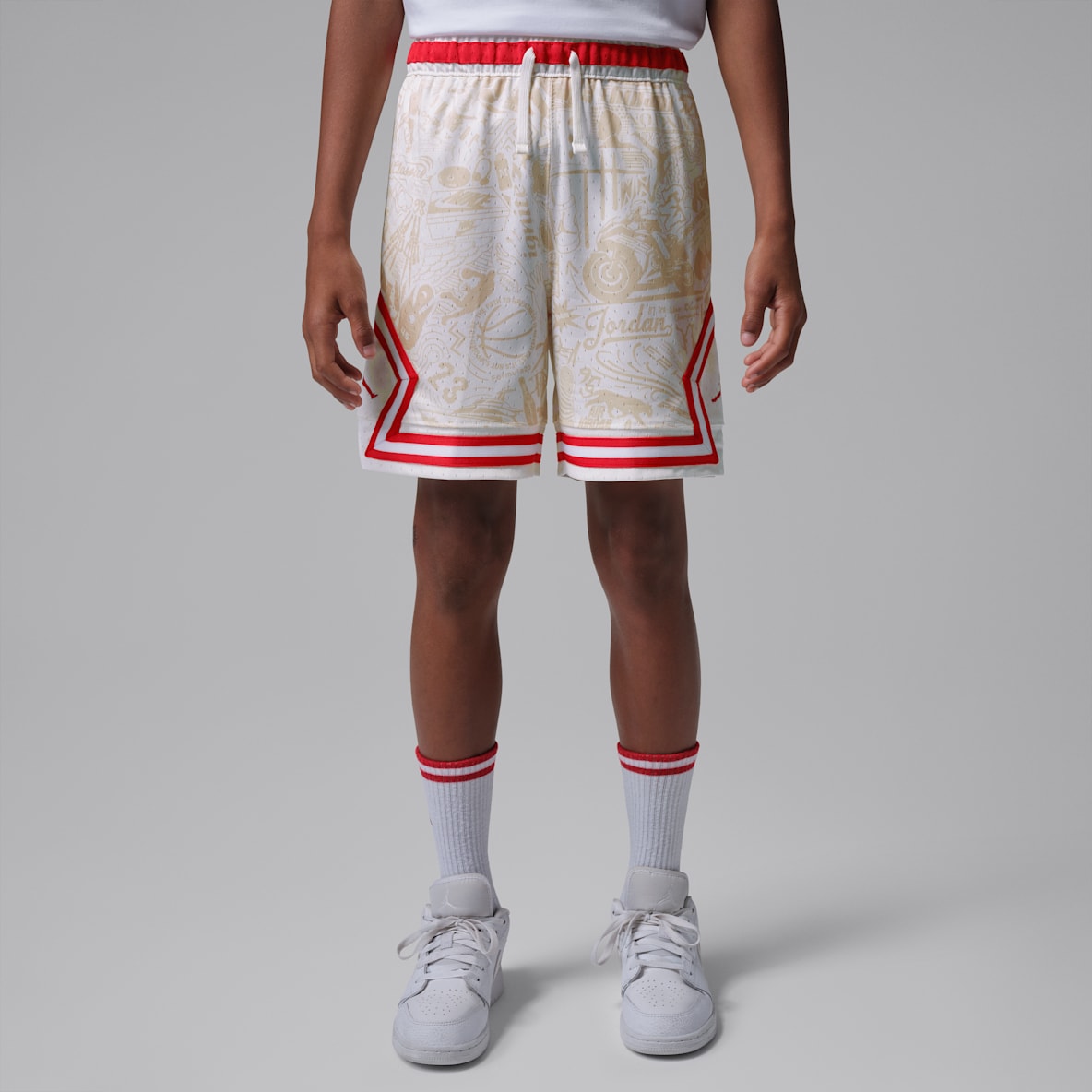 Jordan Older Kids' Dri-FIT Printed Sport Diamond Shorts