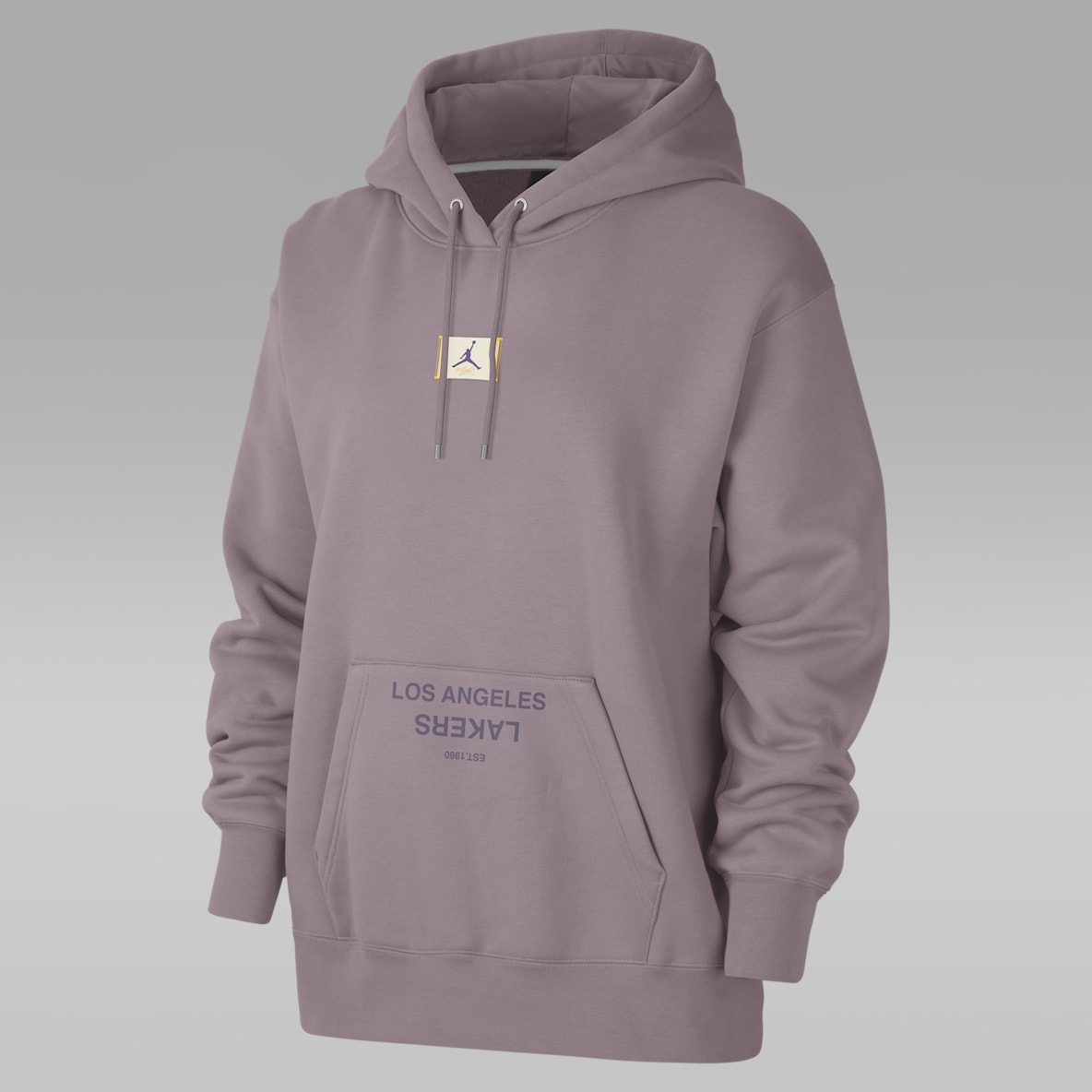 Los Angeles Lakers Flight Fleece Los Angeles Lakers Flight Fleece Women's Jordan NBA Satin-Lined Pullover Hoodie