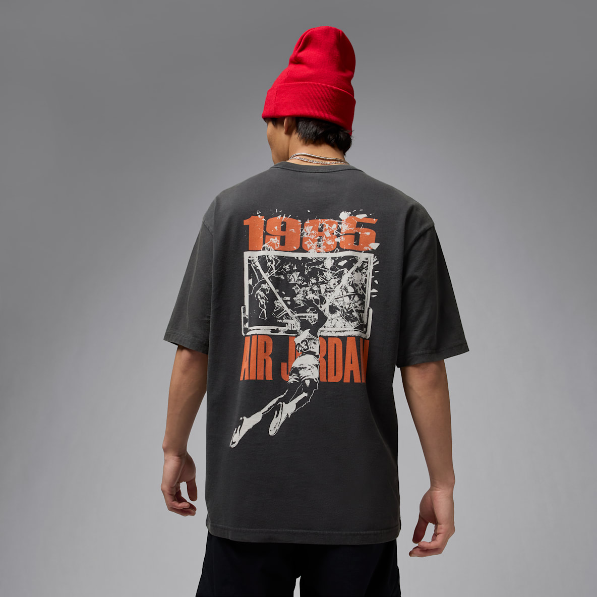 Jordan Brooklyn Jordan Brooklyn Men's Oversized Graphic T-shirt