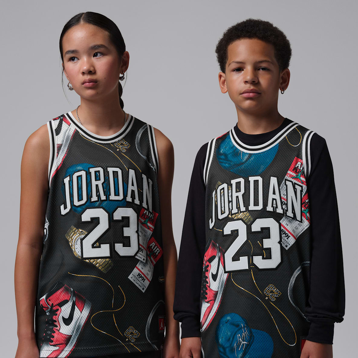 Jordan Jersey estampado 23 para niños talla grande