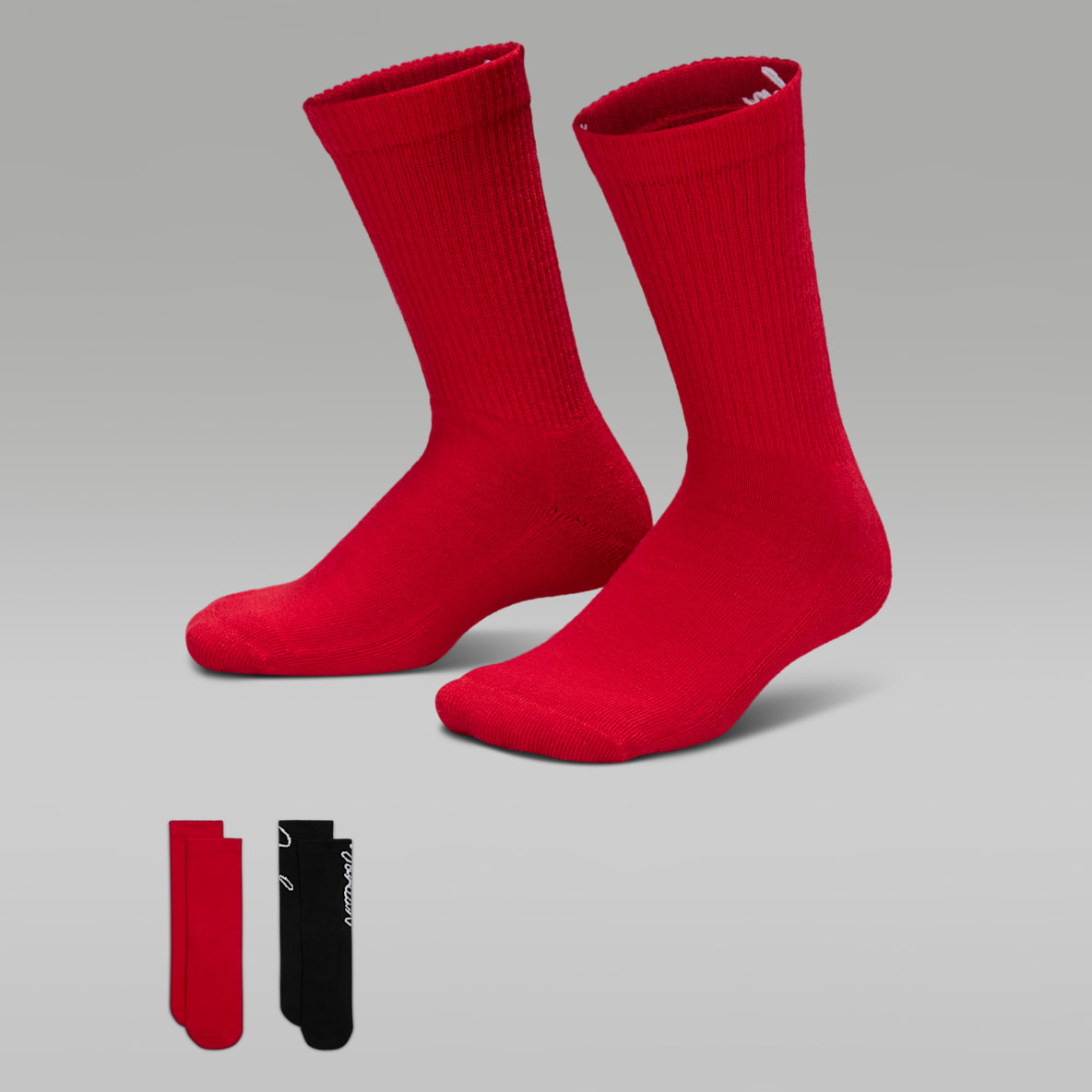 Jordan Big Kids' Sparkle Mesh Half Crew Socks (2 Pairs)