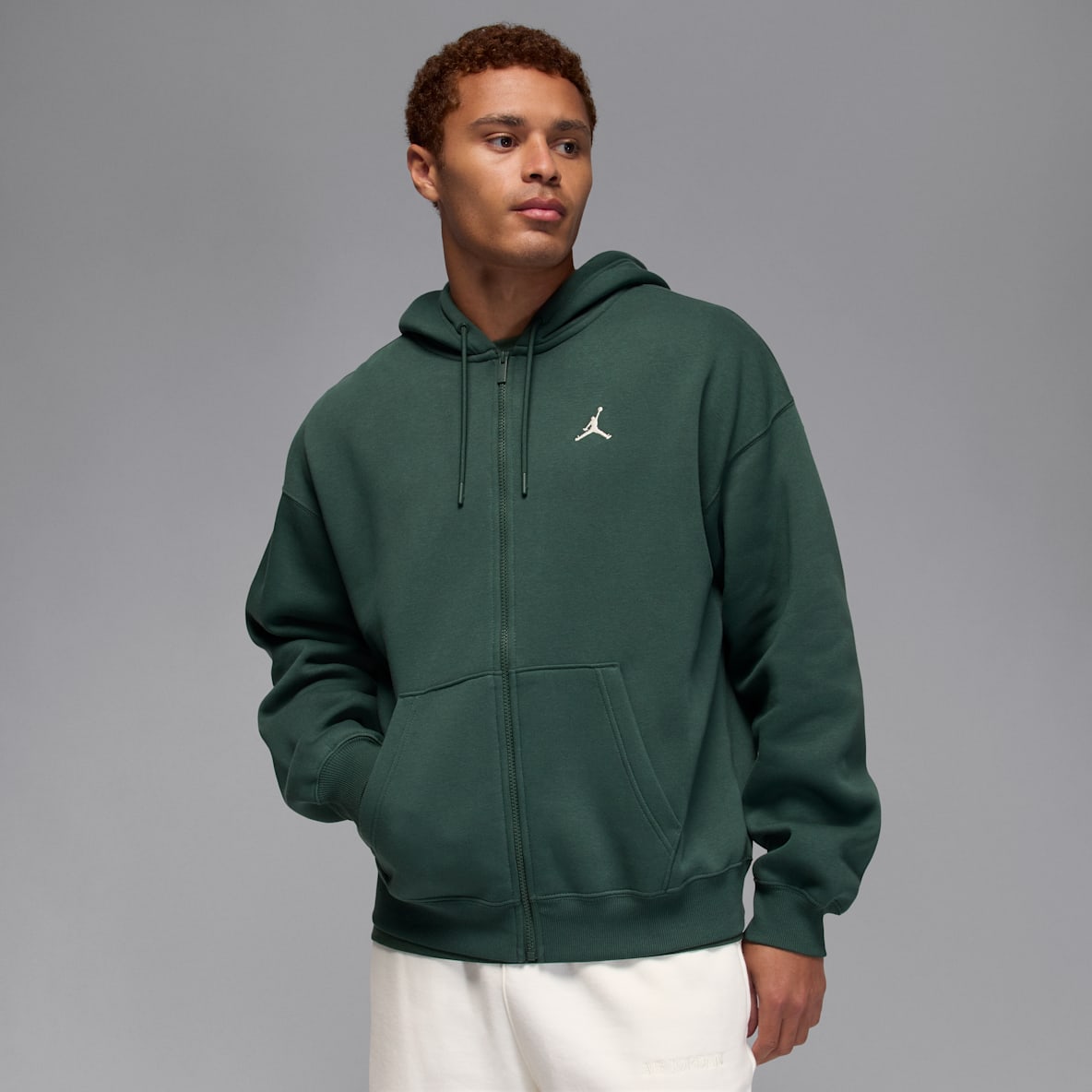 Jordan Brooklyn Fleece Jordan Brooklyn Fleece Felpa oversize con cappuccio e zip a tutta lunghezza – Uomo