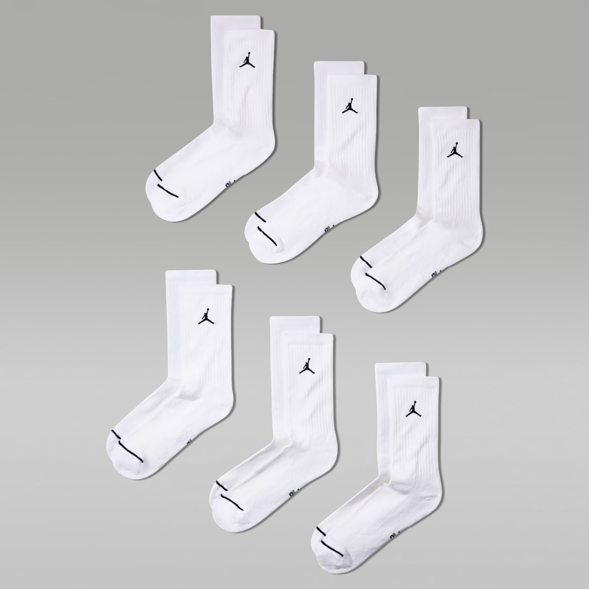 Jordan Everyday Cushioned Crew Socks (6 Pairs)