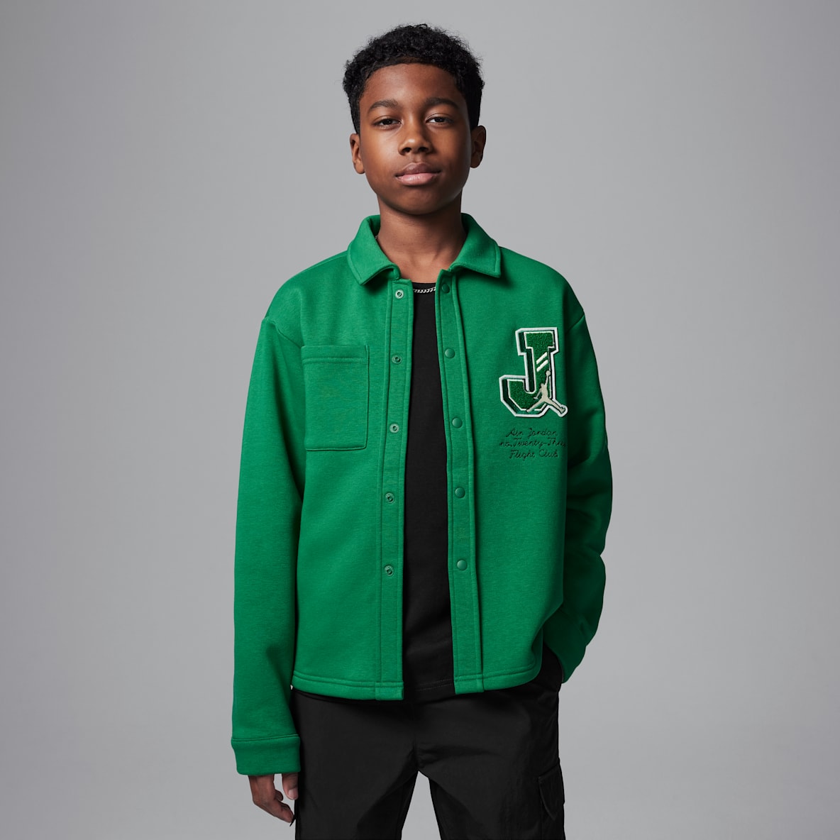 Jordan Court of Legends Jordan Court of Legends Playera de manga larga de tejido Knit para niños talla grande