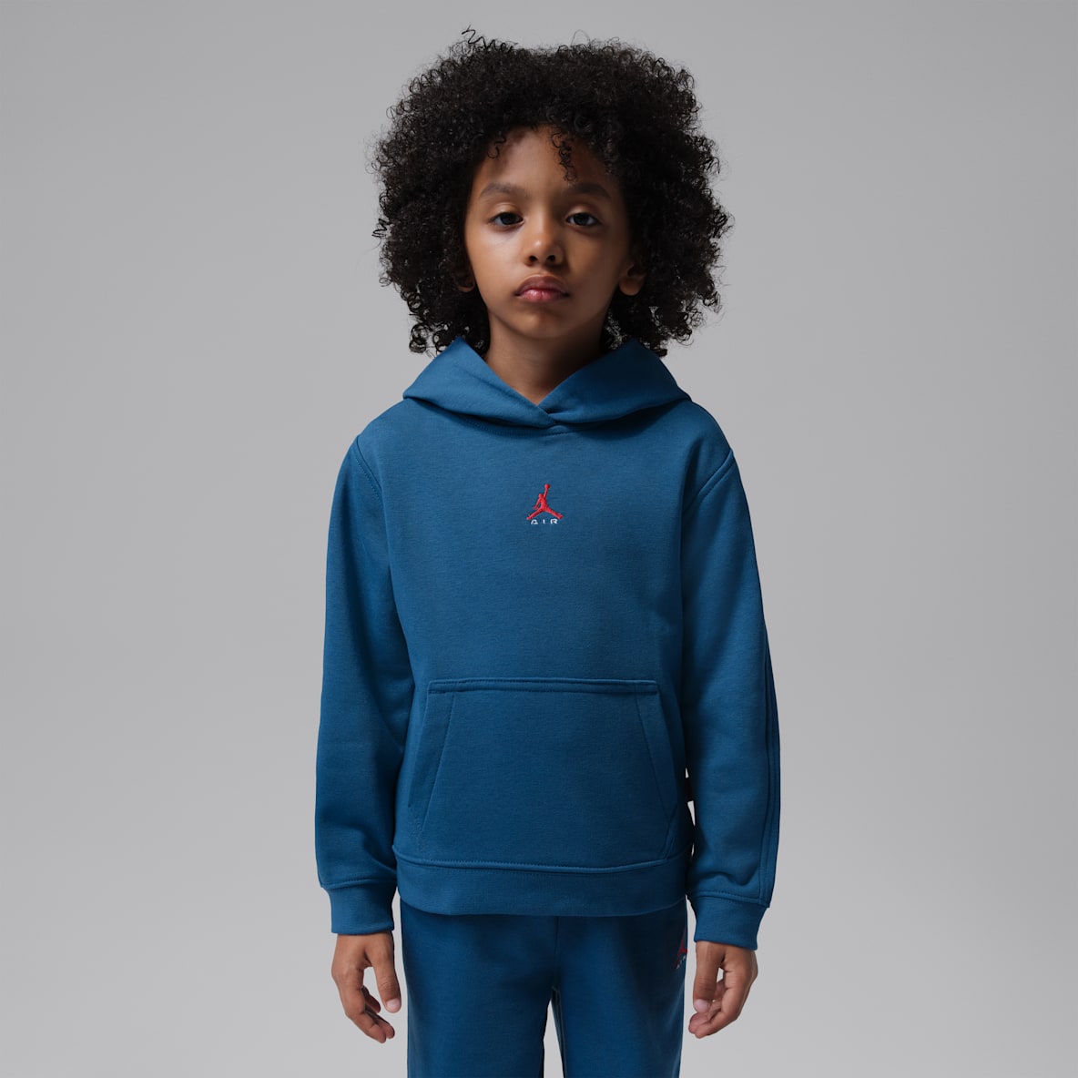 Jordan Sudadera con gorro sin cierre de French Terry Brooklyn para niños talla pequeña