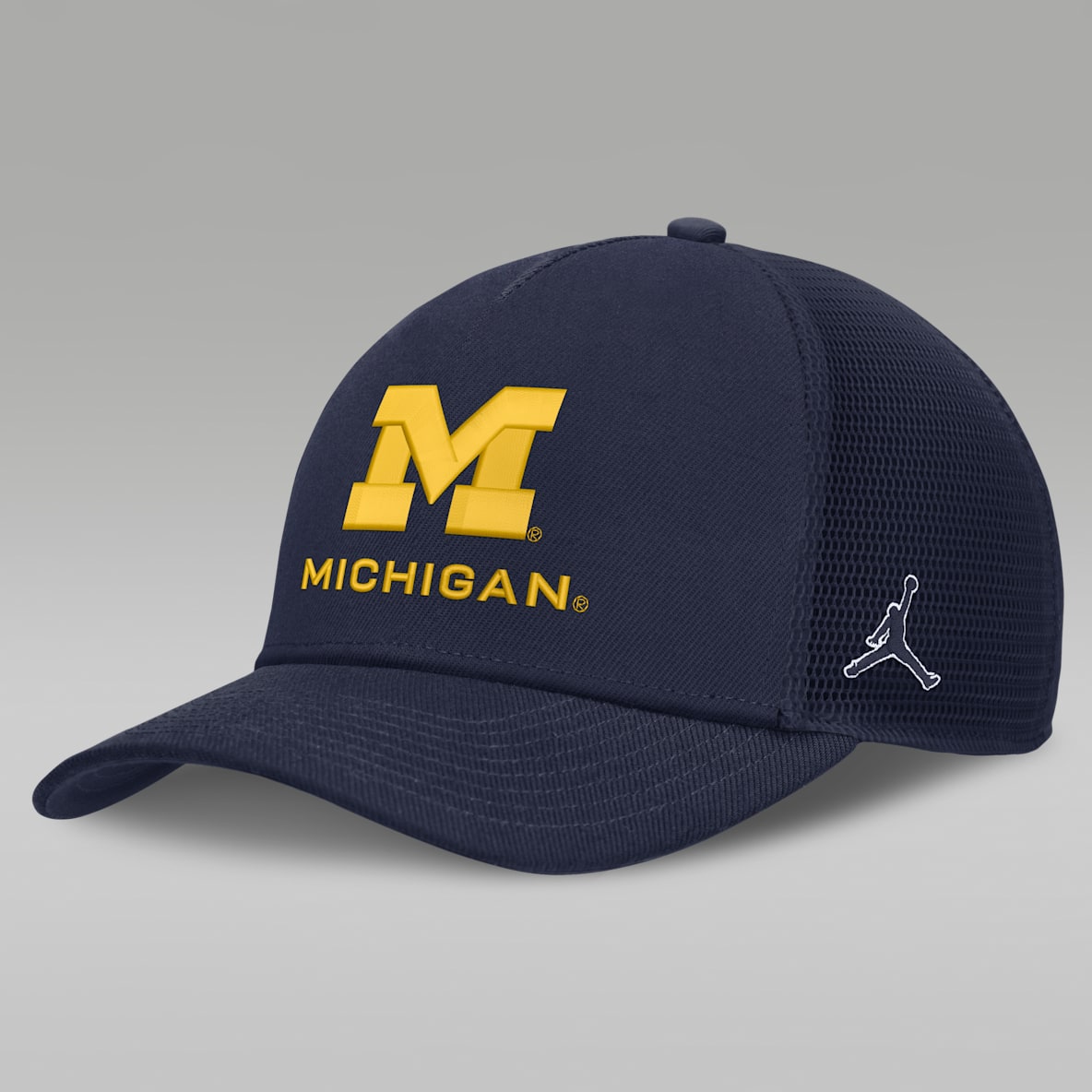 Michigan Sideline Rise Gameday Men's Jordan Brand College Trucker Adjustable Hat