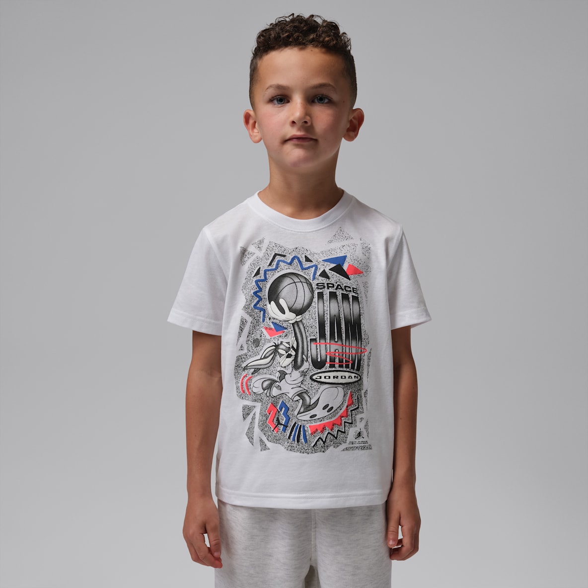 Jordan Space Jam Sketch T-shirt met graphic voor kleuters