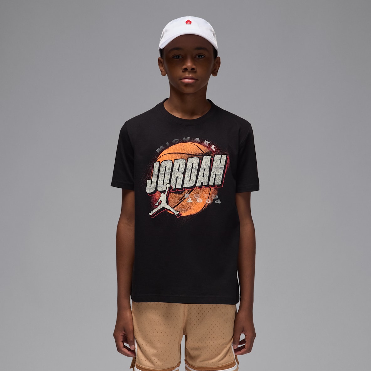 Jordan Jordan Big Kids' Distressed Chrome T-Shirt