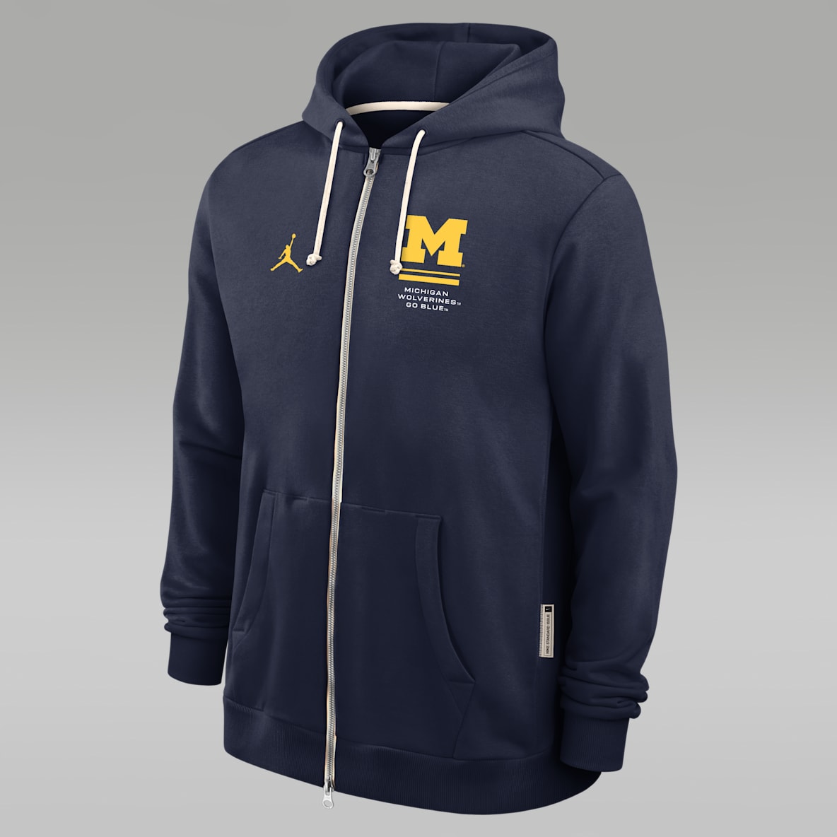 Michigan Sideline Standard Issue Men's Jordan Brand Dri-FIT College Full-Zip Hoodie
