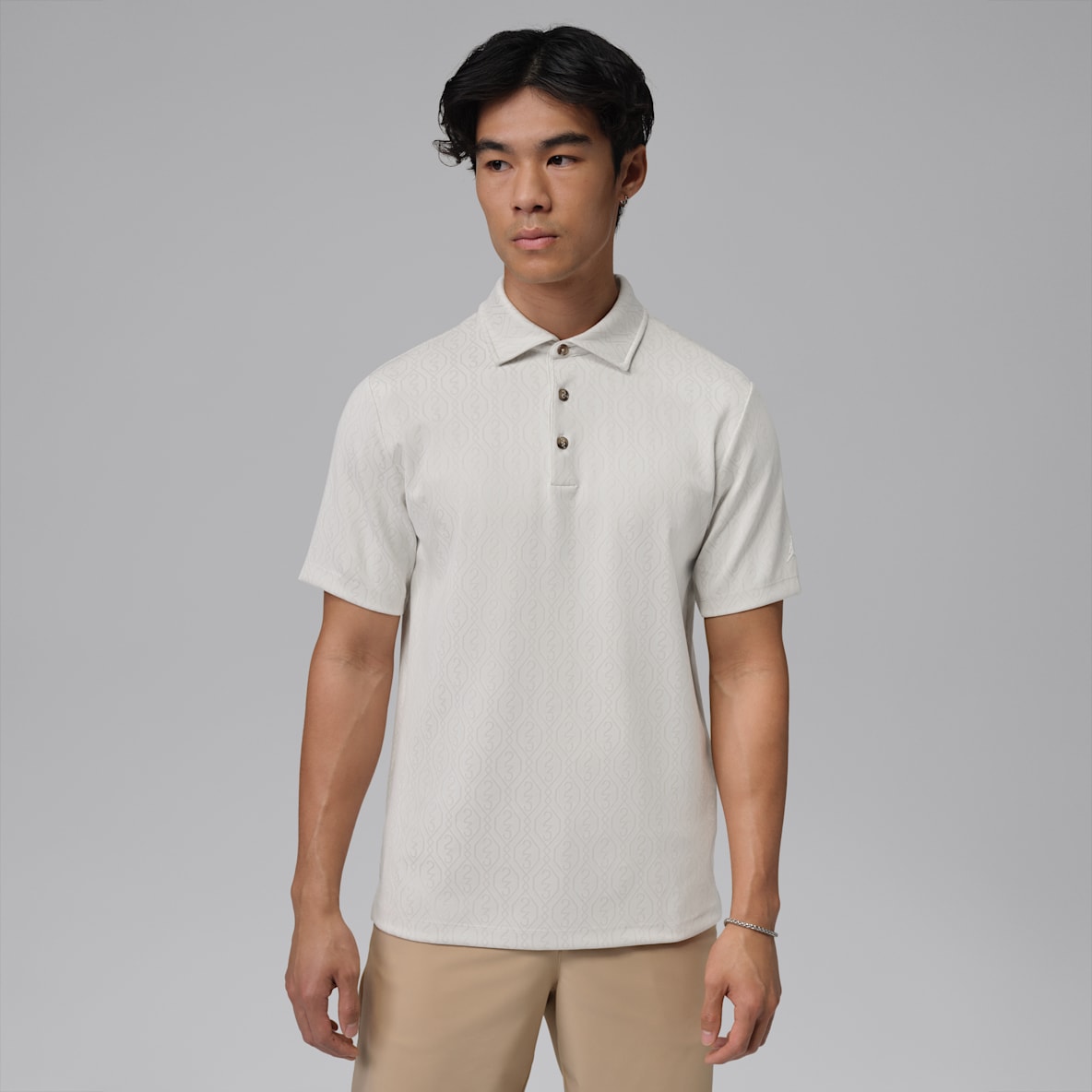 Jordan Sport เสื้อโปโลกอล์ฟผ้าแจ็คการ์ดผู้ชาย