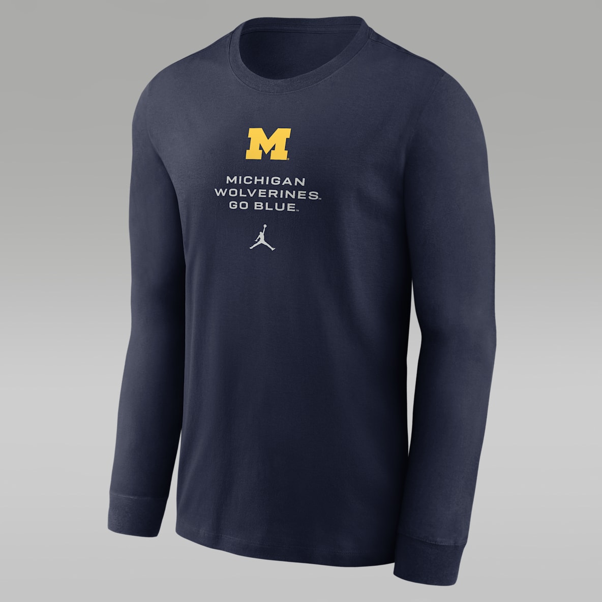 Michigan Sideline Men's Jordan Brand Dri-FIT College Long-Sleeve T-Shirt