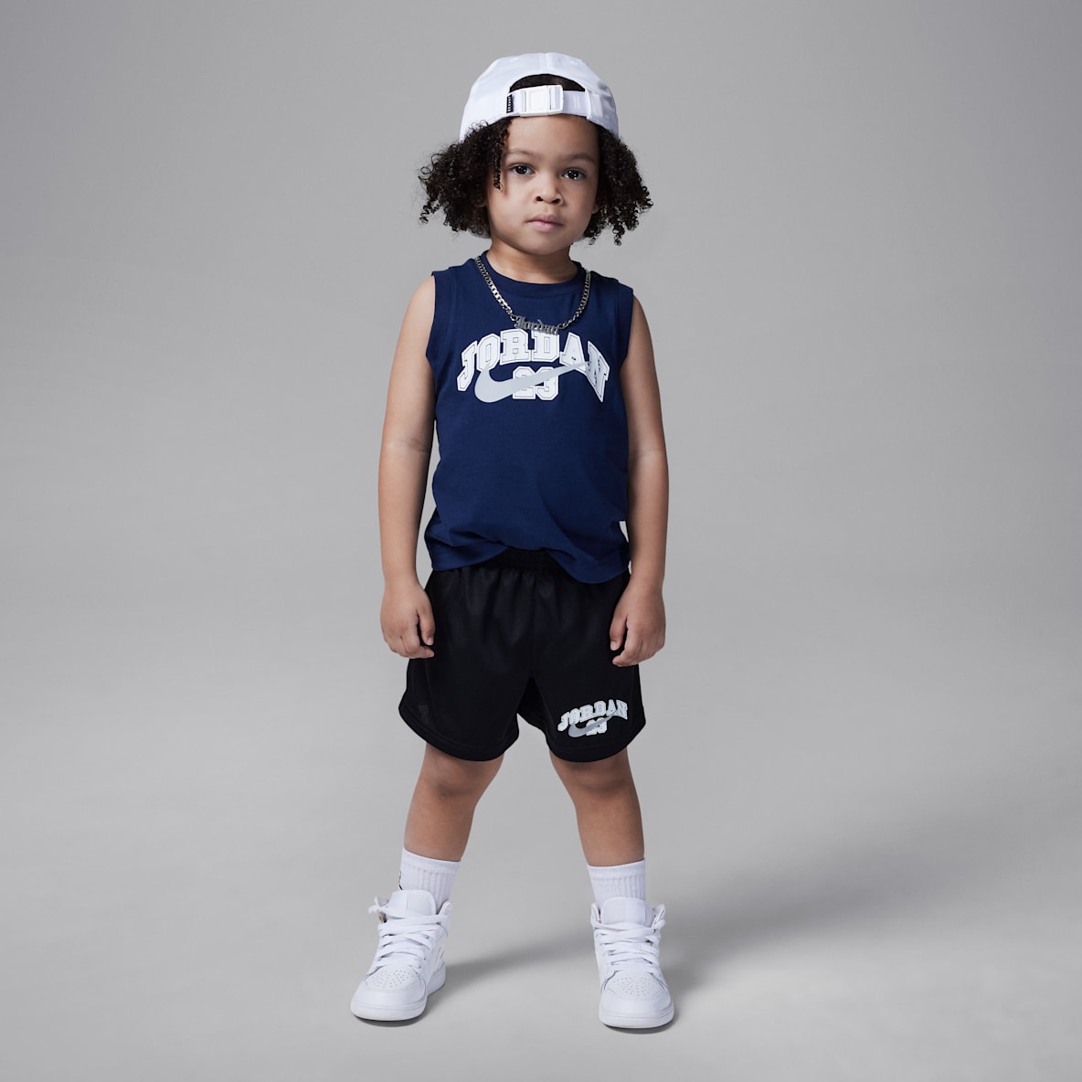 Jordan Jordan Conjunto de camiseta de tirantes y shorts MVP 23 para niños pequeños