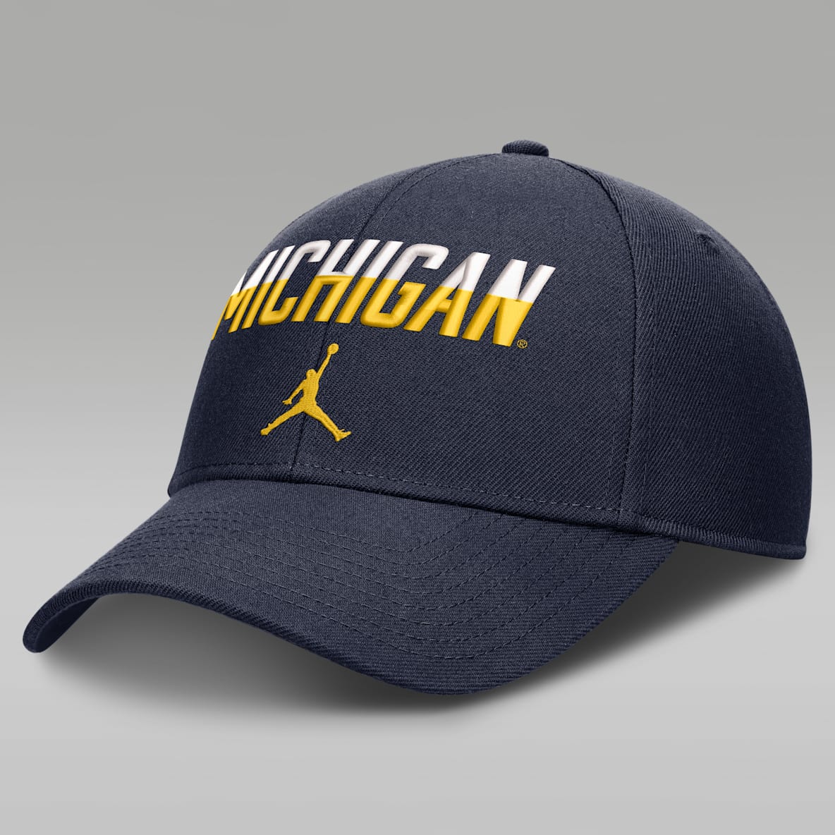 Michigan Sideline Rise Gameday Men's Jordan Brand Dri-FIT College Trucker Adjustable Hat