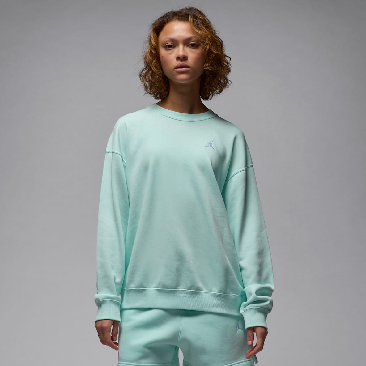 Jordan Brooklyn Fleece Jordan Brooklyn Fleece Women's French Terry Crew-Neck Sweatshirt