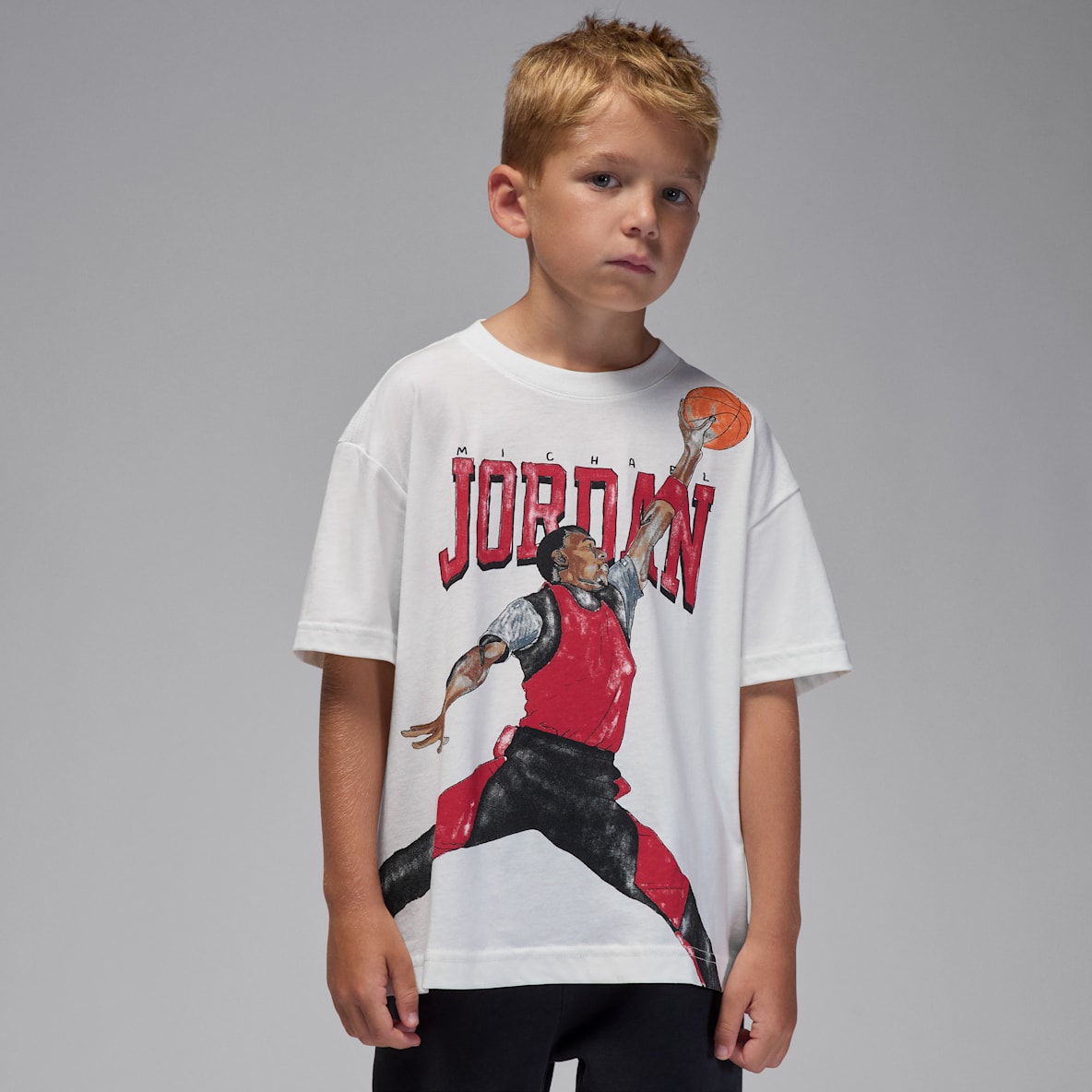 Jordan Playera Sketch para niños talla pequeña