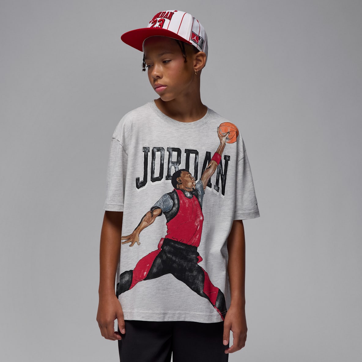 Jordan Jordan Playera Sketch para niños talla grande