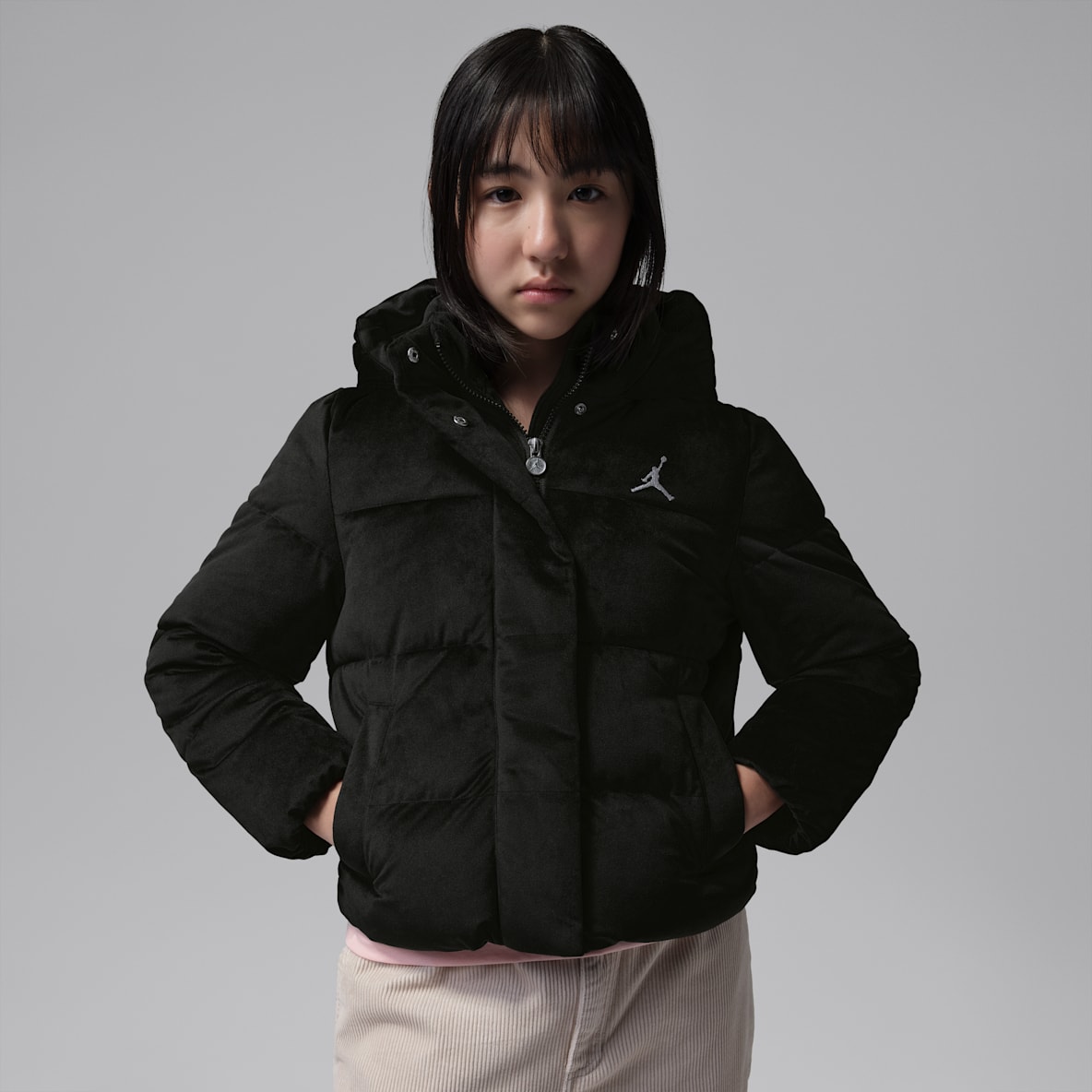 Jordan Big Kids' Velvet Puffer Jacket