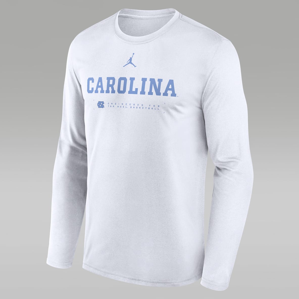 North Carolina Courtside Basketball Shootaround Legend Men's Jordan Brand Dri-FIT College Long-Sleeve T-Shirt