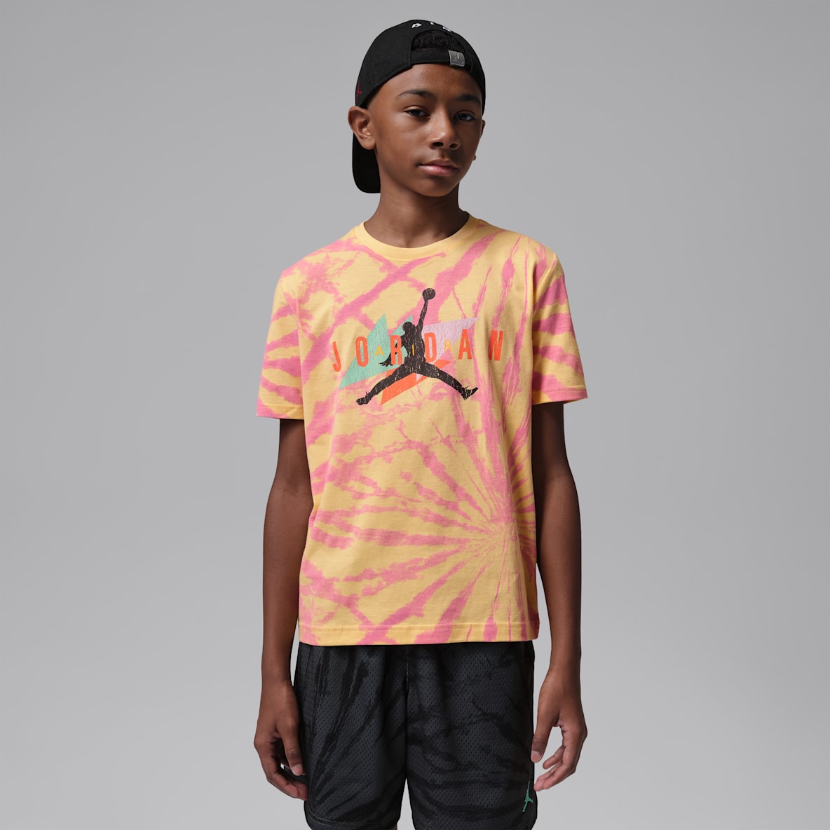 Jordan Big Kids' Geo Tie Dye T-Shirt