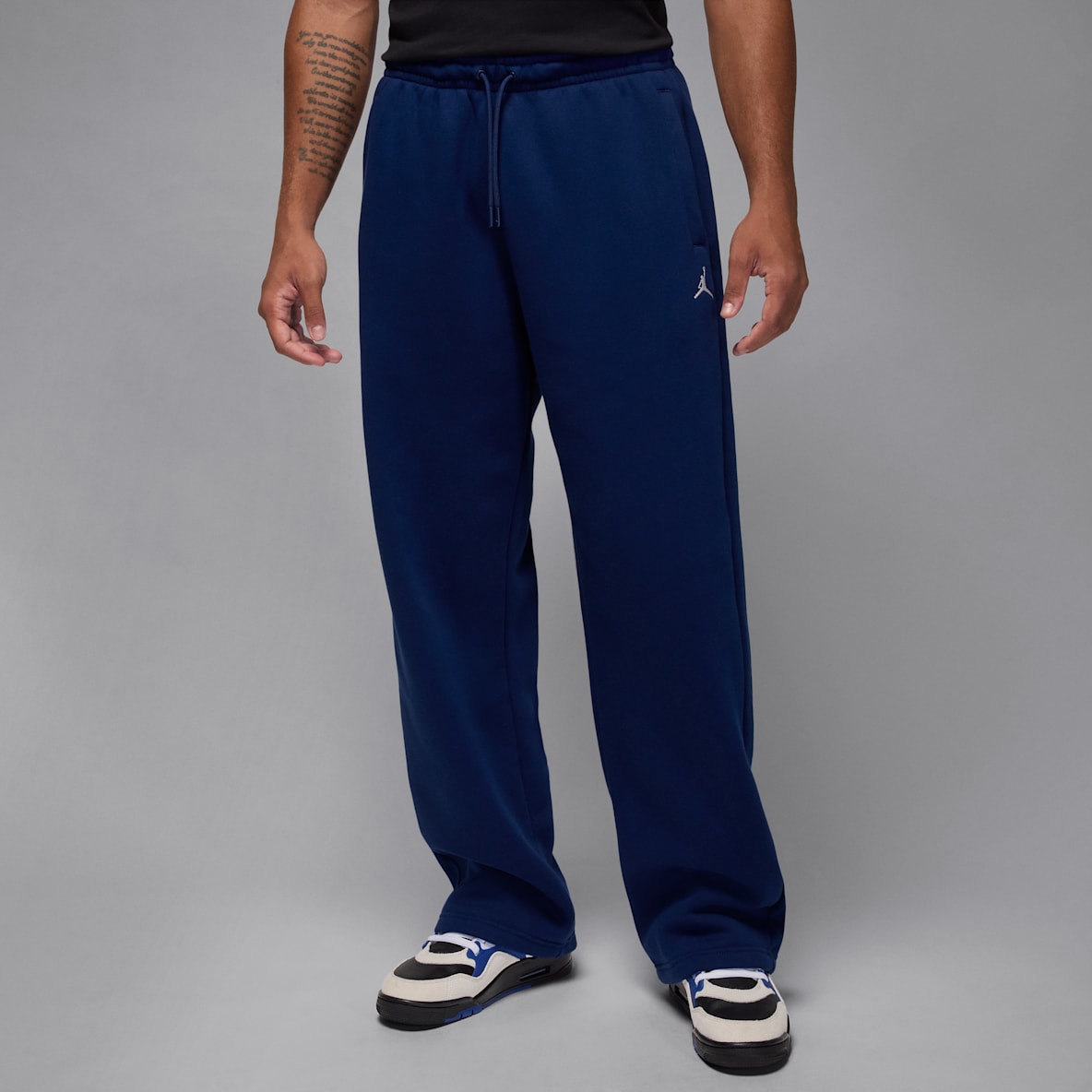 Jordan Brooklyn Fleece Jordan Brooklyn Fleece Calças entrançadas de bainha aberta para homem