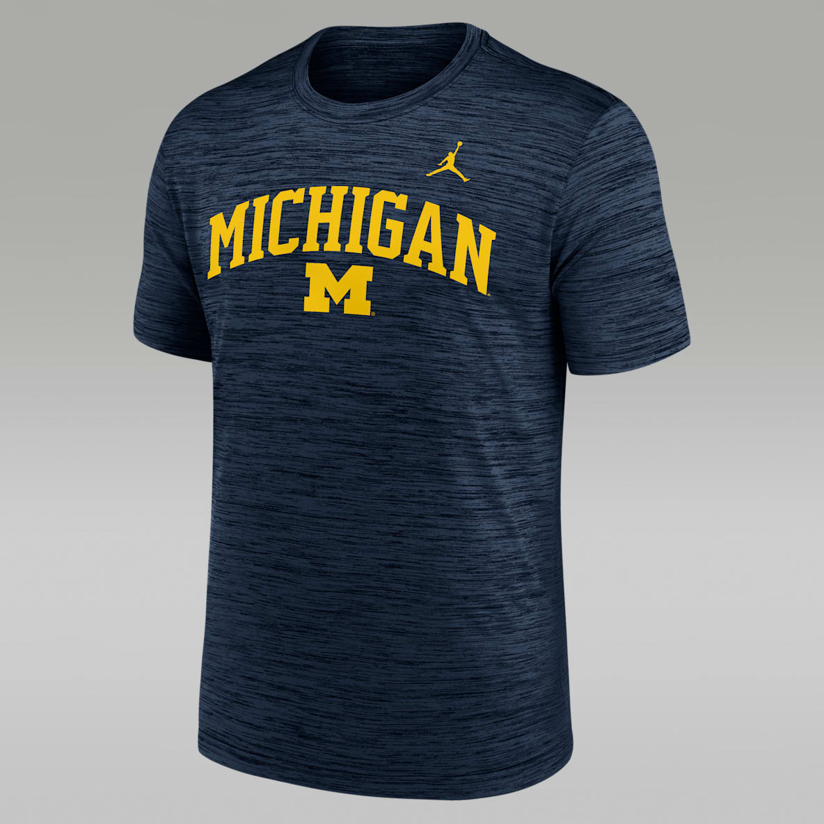 Michigan Primetime Arch Logo Velocity Men's Nike Dri-FIT College T-Shirt